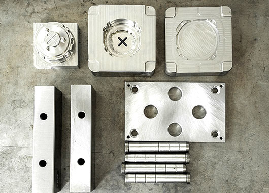 mold bases and parts made of steel